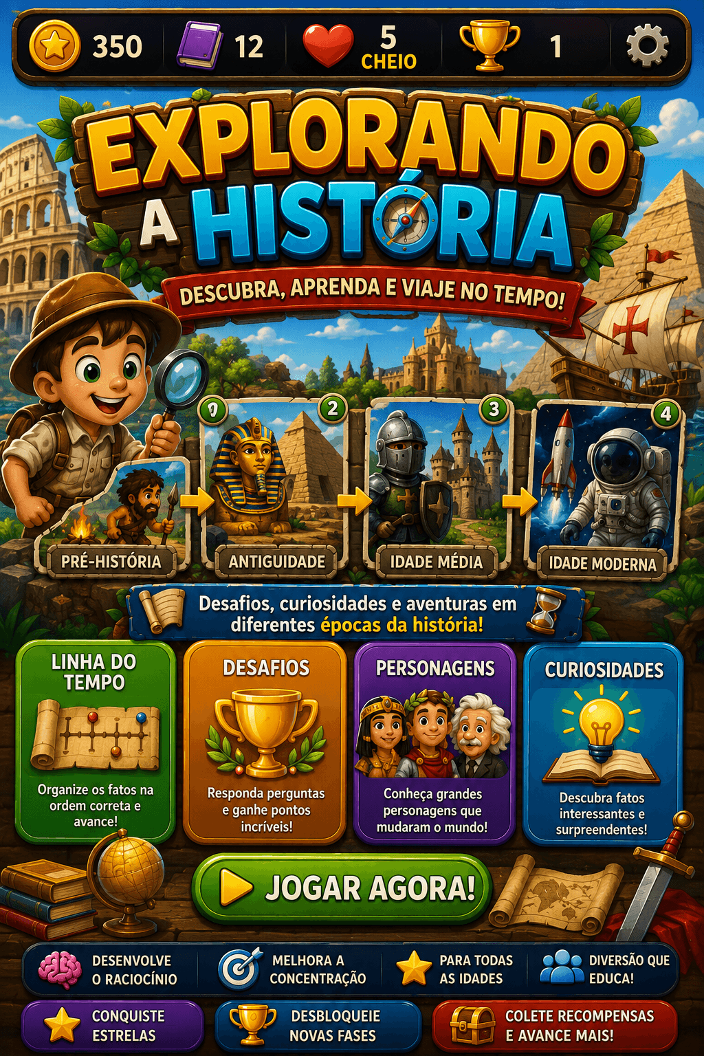 Explorando a História screenshot